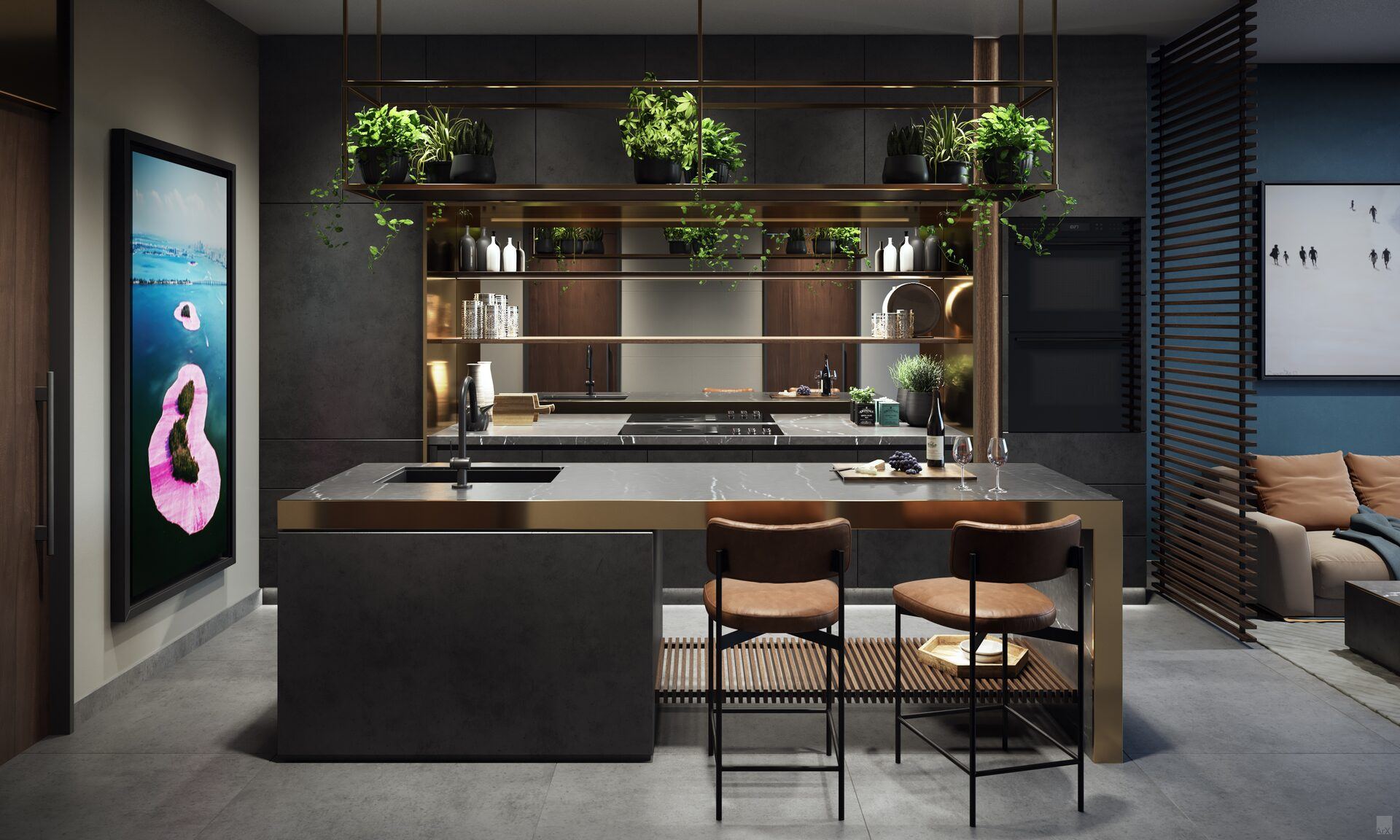 E11EVEN Club Collection, Tower 1 two-bedroom residence, line 08, kitchen