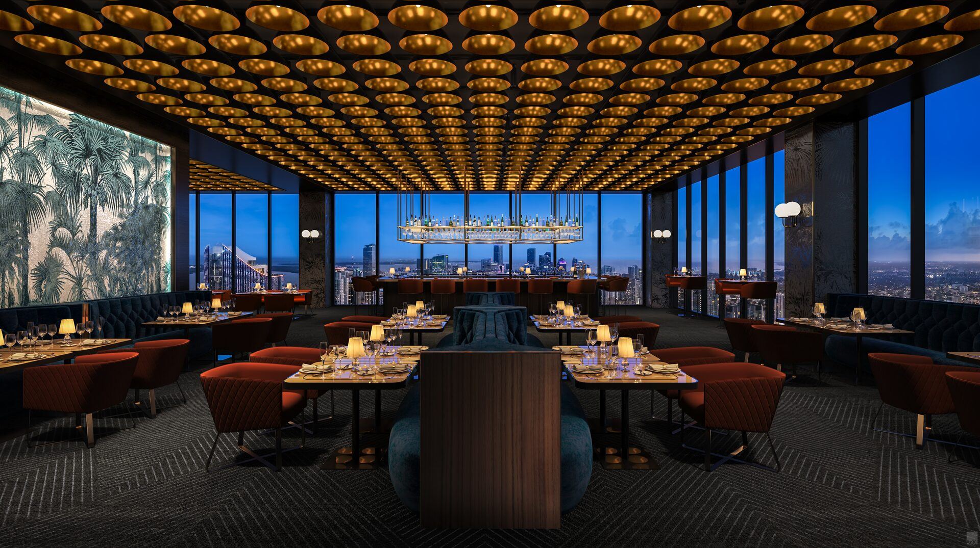 E11EVEN Club Collection, restaurant with skyline views, Tower 1